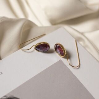 Women's Handmade Adore Earrings GS976  Kalliope Brass  Crystals